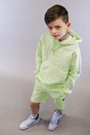 Bellaire HOODED SWEATER WITH EMBOSSING B402-4304 300 Shadow Lime