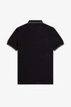 Fred perry TWIN TIPPED POLOSHIRT M3600FW T44 Black/Fieldgreen