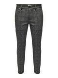 Only&Sons ONSMARK CHECK PANTS HY 9887 22019887 Black