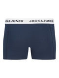 Jack&Jones junior JACBASIC WHITE WB TRUNKS 3 PACK 12217601 Navy/Navy