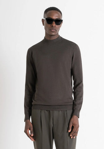 Antony Morato REGULAR FIT SWEATER VISCOSE MMSW01407-YA500002 4075 Dark Army