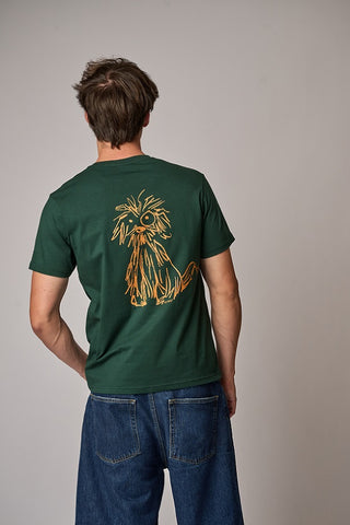 Antwrp SCRUFFY DOG BACKPRINT TEE BTS467-L001S 522 Midnight Green