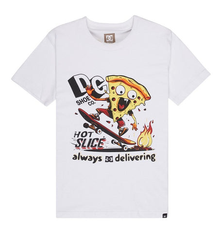 DC Boys HOT SLICE SS BOY EDBZT03443 WBBO WHITE