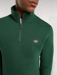 Dickies OAKPORT QUARTER ZIP DK0A4XD4PIN1 PIN1 PINE NEEDLE GREEN