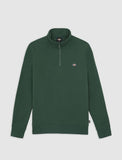 Dickies OAKPORT QUARTER ZIP DK0A4XD4PIN1 PIN1 PINE NEEDLE GREEN
