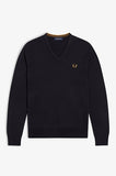 Fred perry CLASSIC V NECK JUMPER K9600 795 Navy