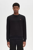 Fred perry CREW NECK SWEATER M7535X56 X56 Black/Whisky/Brwn