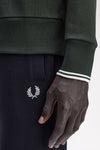 Fred perry CREW NECK SWEATSHIRT M7535_T50 T50 Nightgreen/Snwht