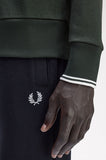 Fred perry CREW NECK SWEATSHIRT M7535_T50 T50 Nightgreen/Snwht