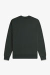 Fred perry CREW NECK SWEATSHIRT M7535_T50 T50 Nightgreen/Snwht