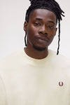 Fred perry CREW NECK SWEATSHIRT M7535_Z46 Z46 Ecru