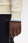 Fred perry CREW NECK SWEATSHIRT M7535_Z46 Z46 Ecru