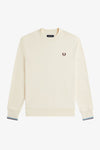 Fred perry CREW NECK SWEATSHIRT M7535_Z46 Z46 Ecru