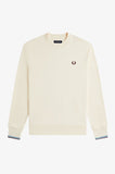 Fred perry CREW NECK SWEATSHIRT M7535_Z46 Z46 Ecru