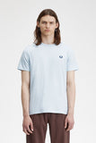 Fred perry CREW NECK T-SHIRT M1600TEE V08 Lgice/mdnghblue