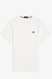 Fred perry CREW NECK T-SHIRT M1600V_129_608 129 Snow white