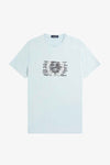 Fred perry FRED PERRY GRAPHIC T-SHIRT M6540 R30 Light ice