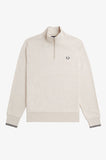 Fred perry HALF ZIP SWEATSHIRT M3574_W50 W50 Prrdgemrl/Anchgr