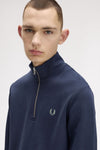 Fred perry HALF ZIP SWEATSHIRT M3574_Z47 Z47 Dark Navy