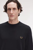 Fred perry PIQUE STITCH JUMPER K1309 102 Black