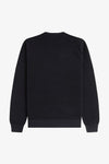 Fred perry PIQUE STITCH JUMPER K1309 102 Black