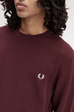 Fred perry PIQUE STITCH JUMPER K1309 597 Oxblood