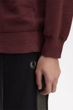 Fred perry PIQUE STITCH JUMPER K1309 597 Oxblood
