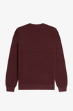 Fred perry PIQUE STITCH JUMPER K1309 597 Oxblood