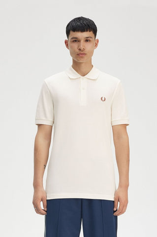 Fred perry THE FRED PERRY POLOSHIRT M6000-Y45-Y48 Y45 LGHECRU/CINNAMON