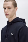 Fred perry TIPPED HOODED SWEATSHIRT M2643 248 248 Navy