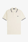 Fred perry TWIN TIPPED POLOSHIRT M3600-Y24-Y21 Y24 ECRY/TENNIS BLUE