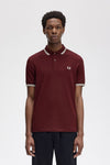 Fred perry TWIN TIPPED POLOSHIRT M3600_T50__597 597 Oxblood