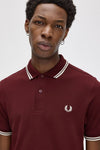 Fred perry TWIN TIPPED POLOSHIRT M3600_T50__597 597 Oxblood
