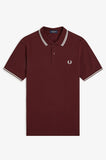Fred perry TWIN TIPPED POLOSHIRT M3600_T50__597 597 Oxblood