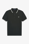 Fred perry TWIN TIPPED POLOSHIRT M3600_T50__597 T50 Nightgreen/Snwht