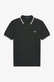 Fred perry TWIN TIPPED POLOSHIRT M3600_T50__597 T50 Nightgreen/Snwht