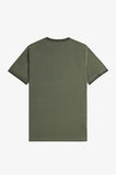 Fred perry TWIN TIPPED T-SHIRT M1588 M68 W49 Lrlwrgreen/Ngren