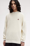 Fred perry WAFFLE STITCH JUMPER K6507 560 Ecru