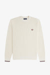 Fred perry WAFFLE STITCH JUMPER K6507 560 Ecru