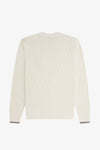 Fred perry WAFFLE STITCH JUMPER K6507 560 Ecru