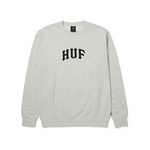 HUF ARCH APPLIQUE CREWNECK PF00766 ASH HEATHER
