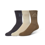 HUF CORE 3 PACK CREW SOCKS SK00859 MULTI