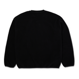 HUF H DOT POLAR FLEECE CREWNECK FL00247 BLACK