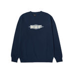 HUF QUALITY CREWNECK PF00689 NIGHTSHADE