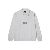 HUF SLATE QUARTER ZIP FLEECE FL00232 HEATHER GREY