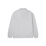 HUF SLATE QUARTER ZIP FLEECE FL00232 HEATHER GREY