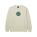HUF TRANSIT AUTHORITY CREWNECK PF00760 BLEACH