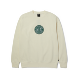 HUF TRANSIT AUTHORITY CREWNECK PF00760 BLEACH