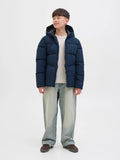 Jack&Jones junior JJGLOBAL PUFFER JACKET 12283847 Sky Captain