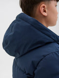 Jack&Jones junior JJGLOBAL PUFFER JACKET 12283847 Sky Captain